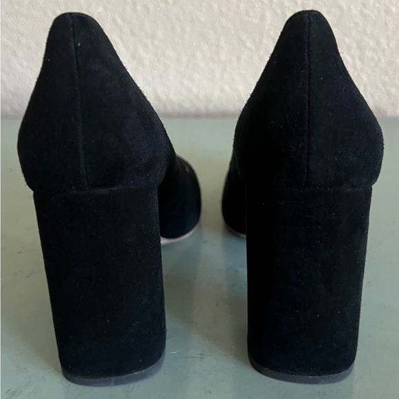 Loeffler Randall Rue Black Heeled Suede Pumps New - Picture 6 of 9